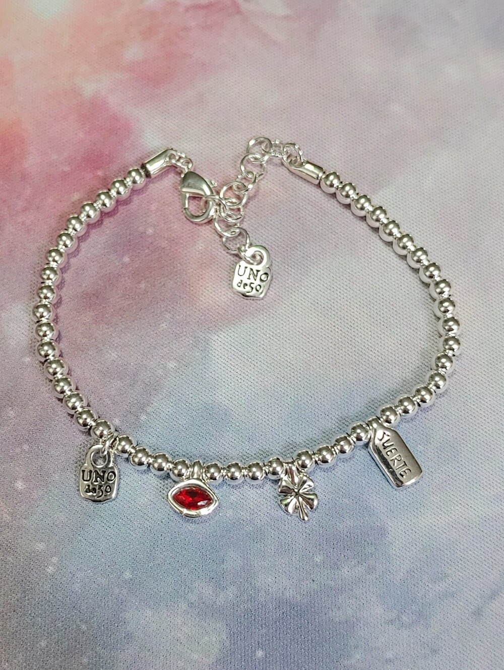 Good Luck UNO de 50 Charm Bracelet